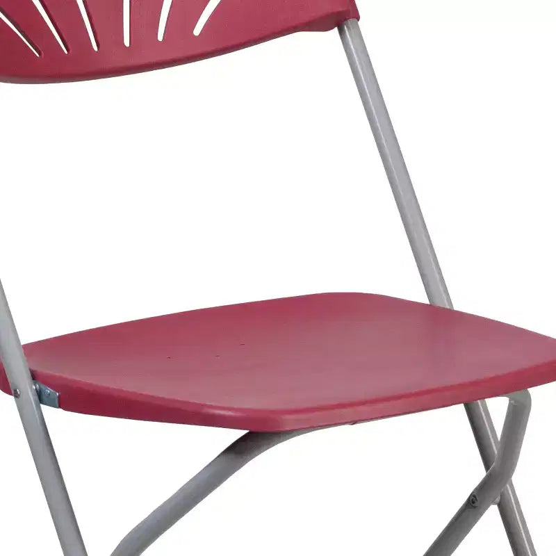 Wedding Party Event Fan Back Plastic Folding Chair Home Office