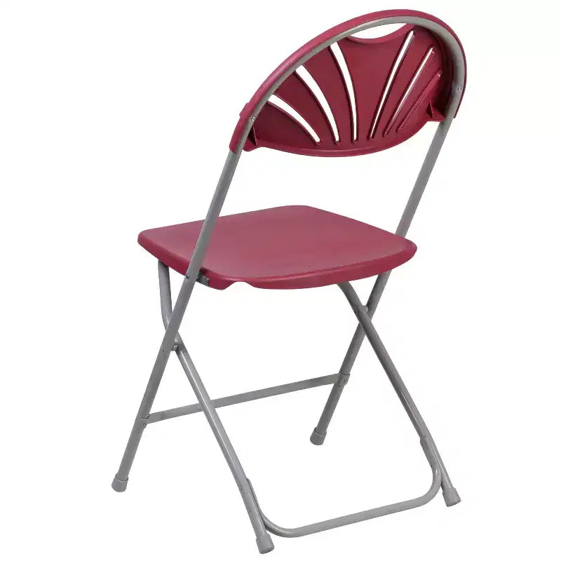 Wedding Party Event Fan Back Plastic Folding Chair Home Office