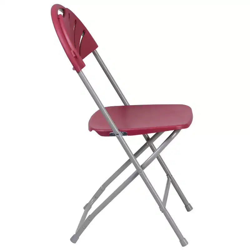Wedding Party Event Fan Back Plastic Folding Chair Home Office