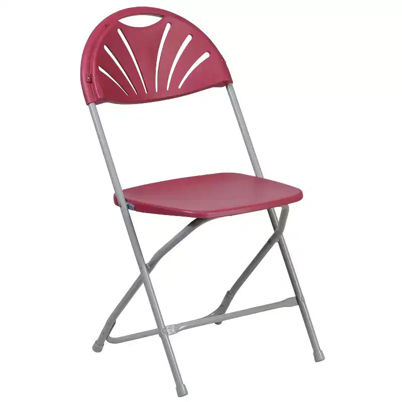 Wedding Party Event Fan Back Plastic Folding Chair Home Office