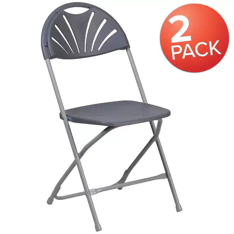 Wedding Party Event Fan Back Plastic Folding Chair Home Office