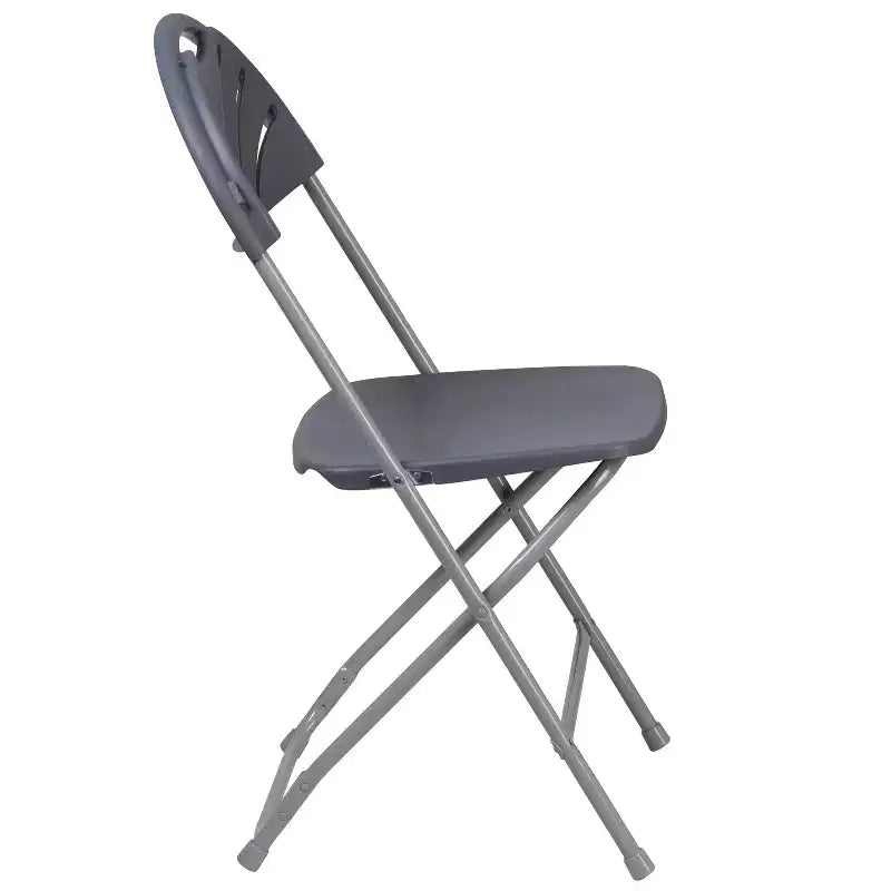 Wedding Party Event Fan Back Plastic Folding Chair Home Office