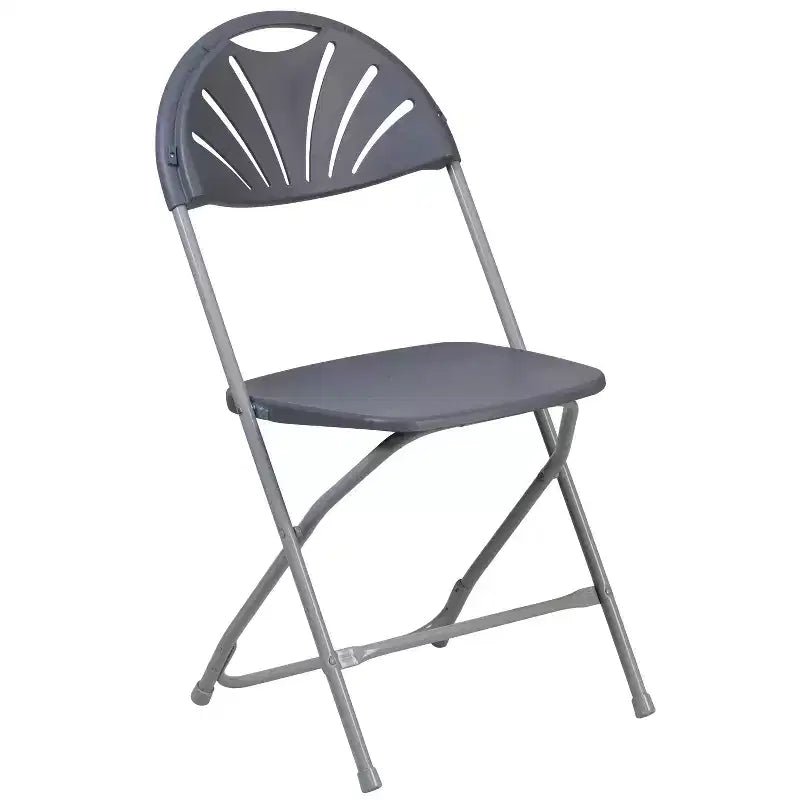 Wedding Party Event Fan Back Plastic Folding Chair Home Office