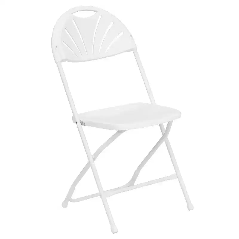 Wedding Party Event Fan Back Plastic Folding Chair Home Office