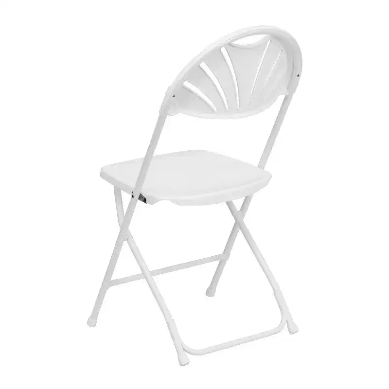 Wedding Party Event Fan Back Plastic Folding Chair Home Office