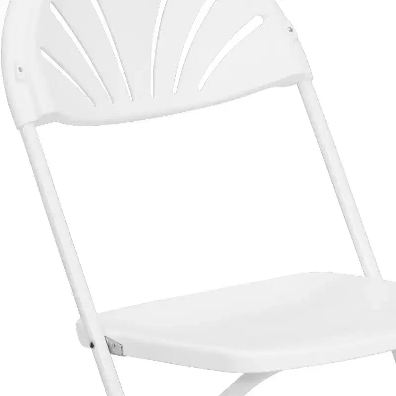 Wedding Party Event Fan Back Plastic Folding Chair Home Office