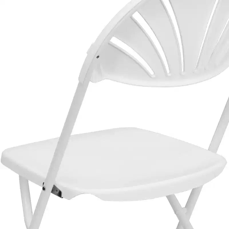 Wedding Party Event Fan Back Plastic Folding Chair Home Office