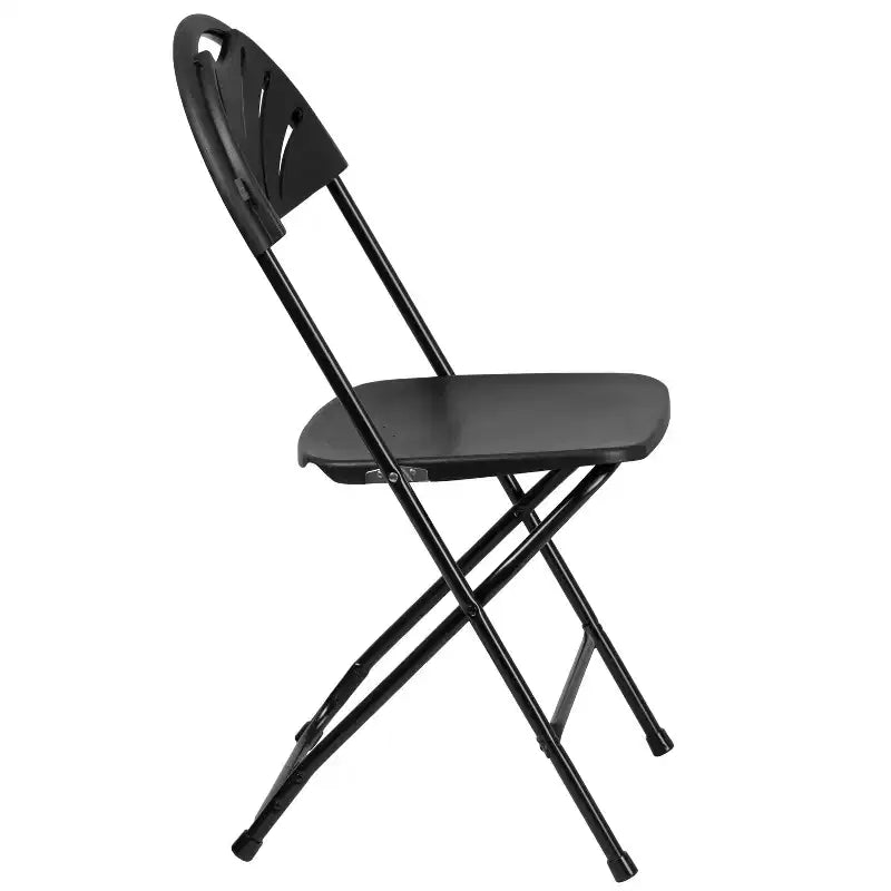 Wedding Party Event Fan Back Plastic Folding Chair Home Office