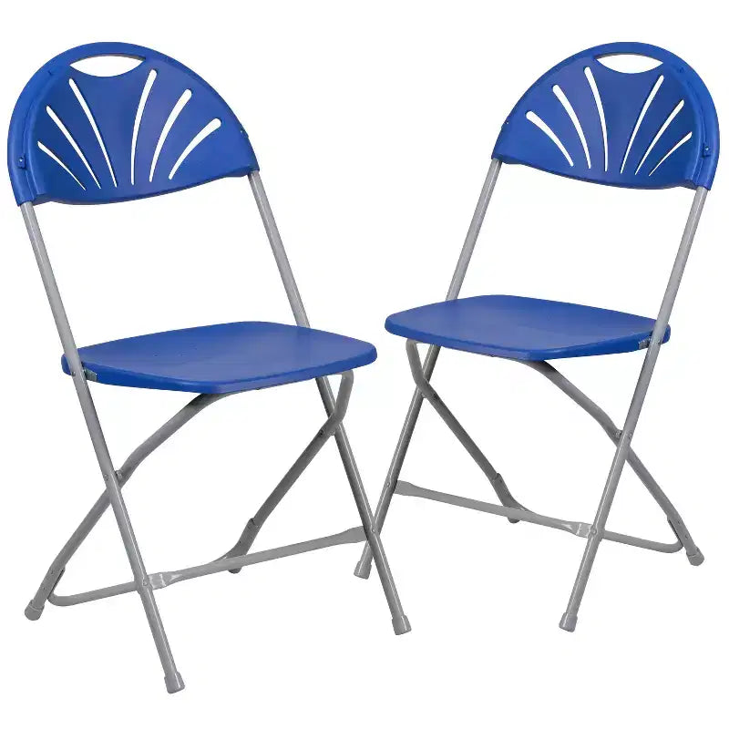 Wedding Party Event Fan Back Plastic Folding Chair Home Office